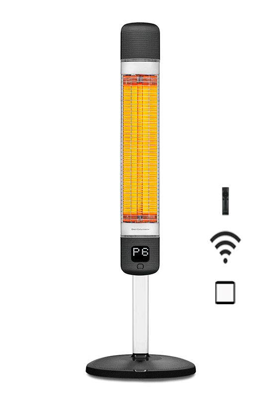 Инфракрасный карбоновый обогреватель Luxeva SMART 2500-FR черный